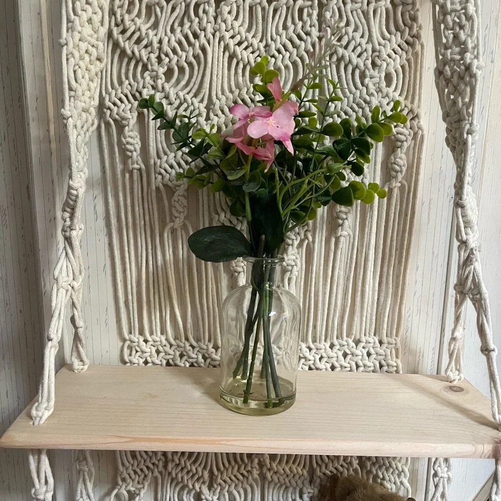 Macramé Wall Shelf Bohemian style home decor
